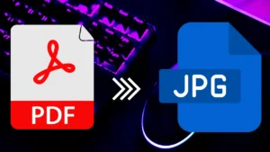 Convert PDF to JPG online on a computer