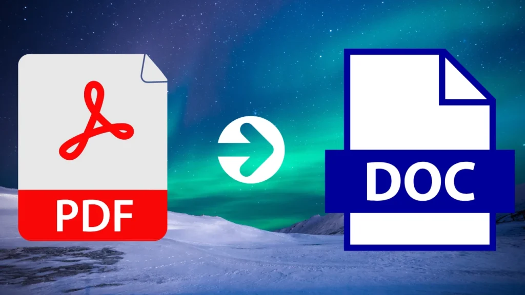 PDF TO WORD - convert pdf image